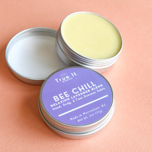 Lavender Blend Organic Local Beeswax Salve - Bee Chill - 2 oz