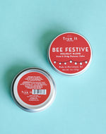 Load image into Gallery viewer, Holiday Local Organic Beeswax Salve - Bee Festive - 2 oz
