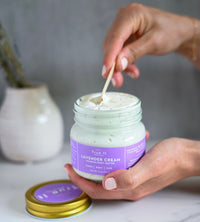 Large Organic Whipped Lavender Cream Body Butter - Glass Jar - Vegan