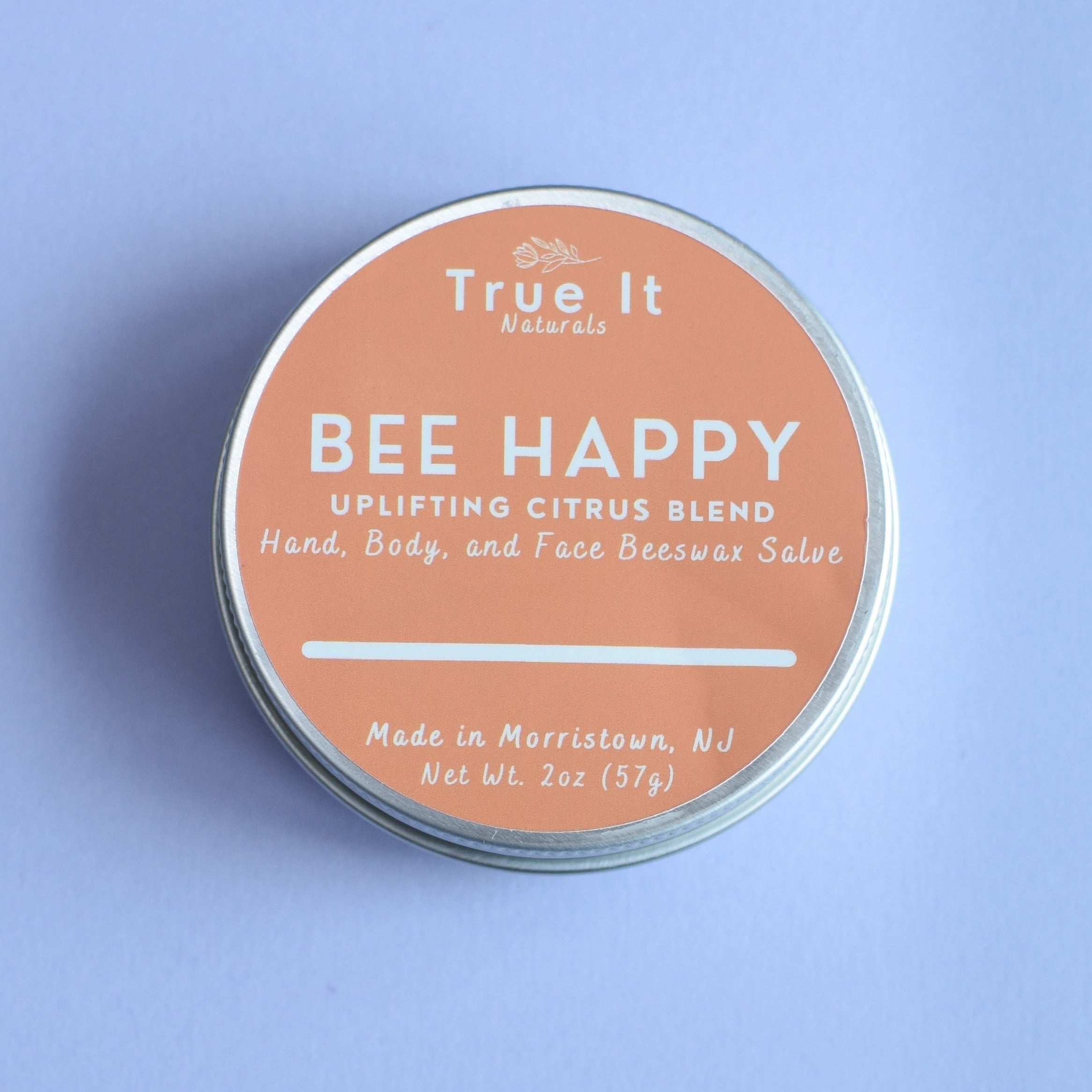 Citrus Local Organic Beeswax Salve - Bee Happy - 2 oz