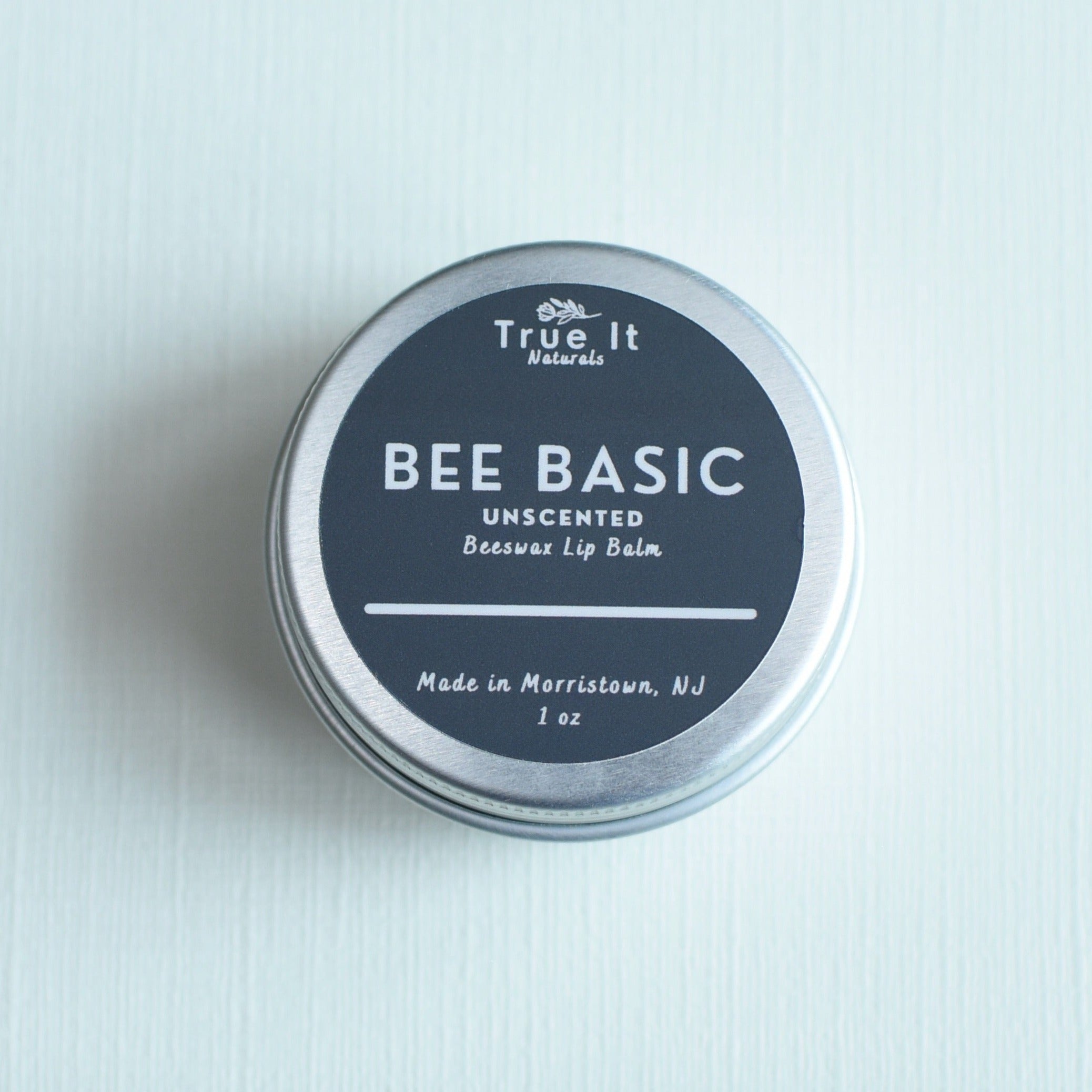 Lip Balm - BEE BASIC UNSCENTED Organic - Local Beeswax - 1 oz