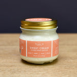 Load image into Gallery viewer, Large Organic Whipped Sweet Cream Citrus Body Butter - Glass Jar - Vegan
