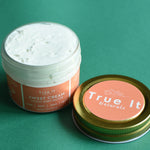 Load image into Gallery viewer, Small Organic Whipped Sweet Cream Citrus Body Butter Glass Jar - Vegan
