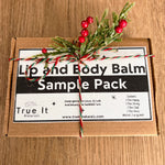 Load image into Gallery viewer, Lip &amp; Body Balm Sample 4 Pack - Local Beeswax - Organic Lip and Body Balm - 1 oz each
