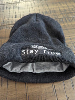 Load image into Gallery viewer, Stay True Beanie - Jersey Knit Beanie - True It Naturals - Dark Grey

