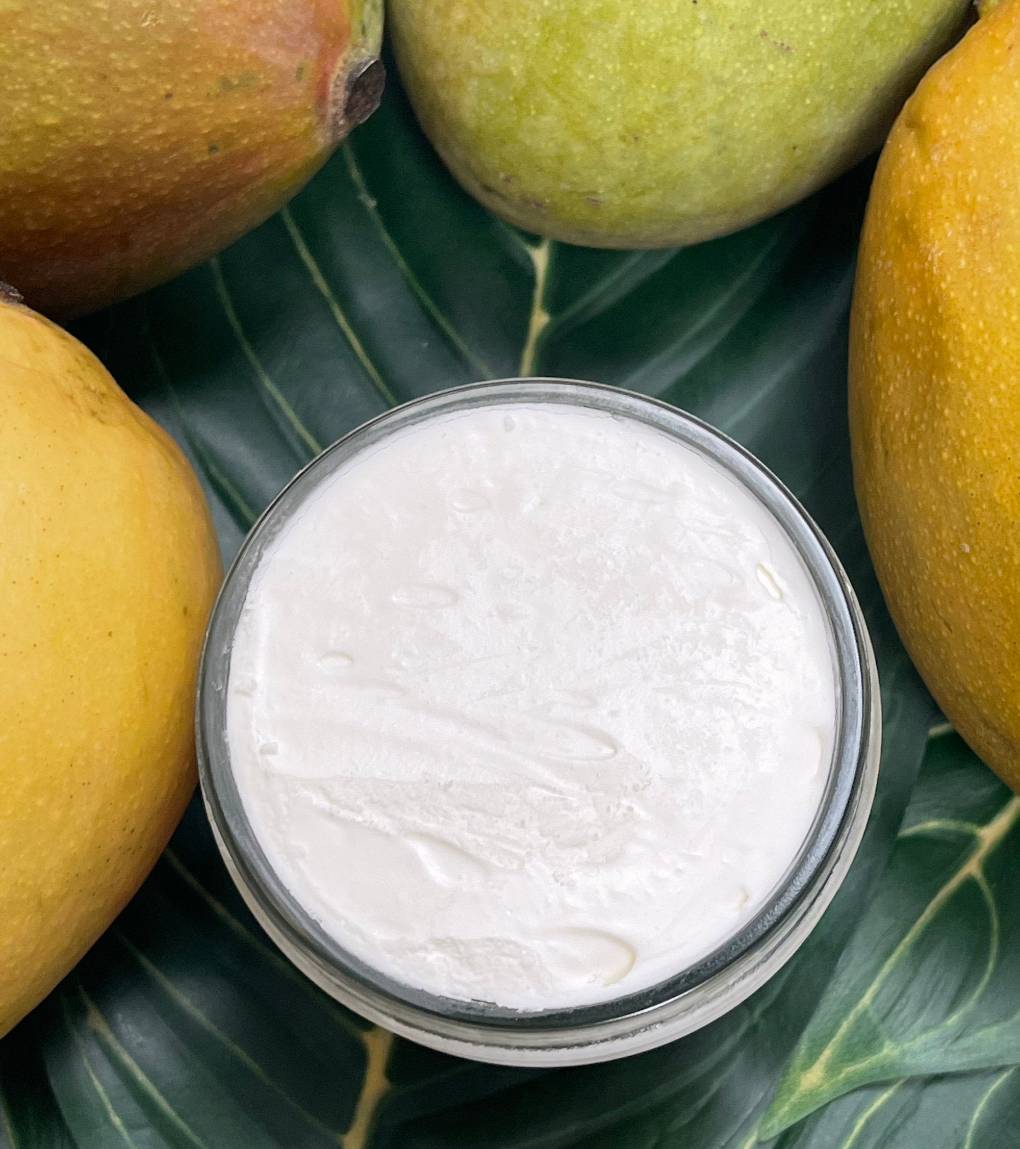 Small Organic Mango Body Butter - Glass Jar - Vegan